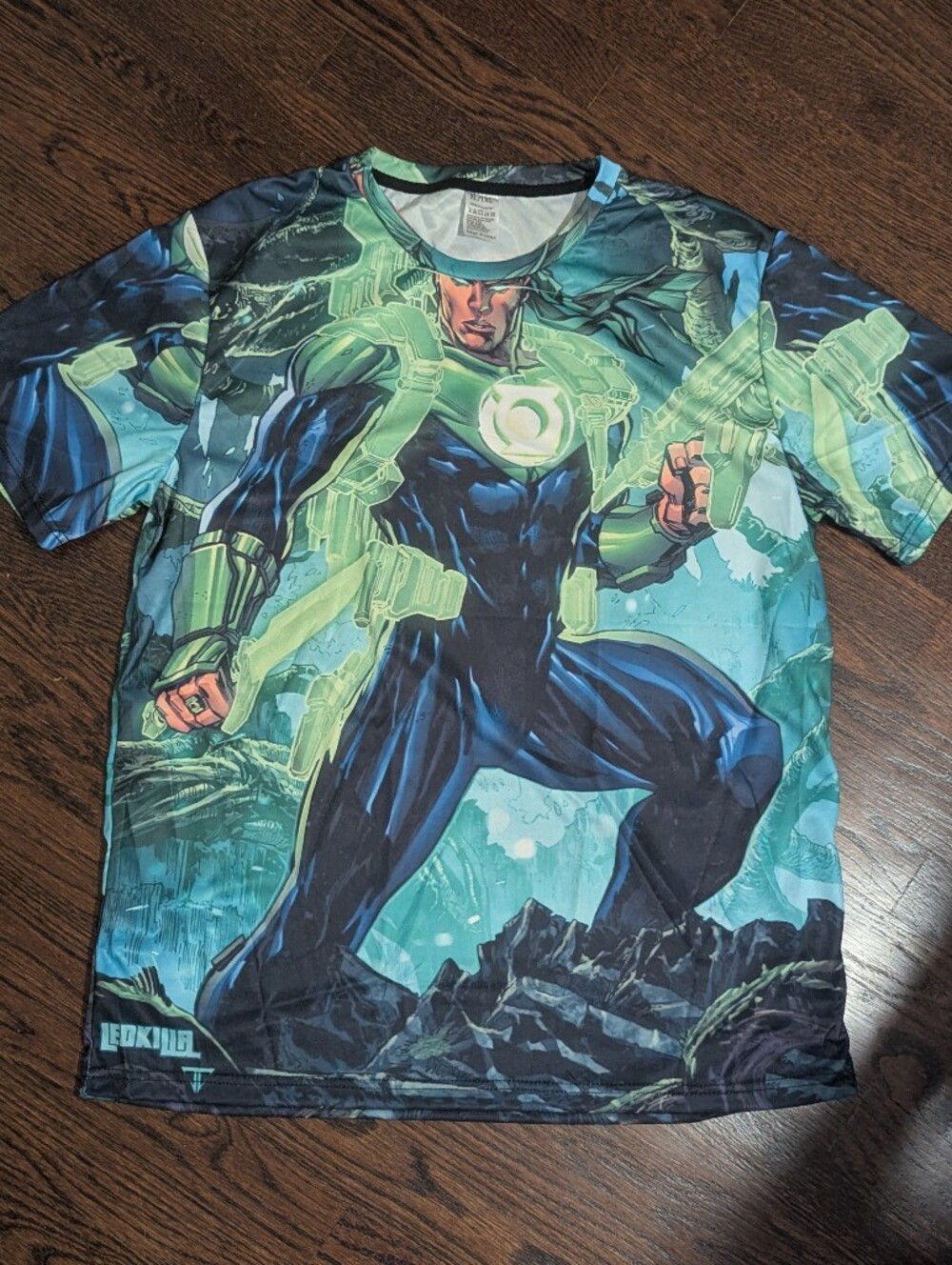 DC Comics Green Lantern Galactic Hal All Over Print Sublimation Shirt Men's XL